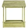 Gartenspielhaus mit Sandkasten aus Kiefernholz 123x120x146 cm von vidaXL, Kinderhäuser - Ref: Foro24-44907, Preis: 176,04 €, ...