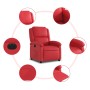 Elektrischer Relaxsessel aus rotem Kunstleder. von , Sessel - Ref: Foro24-3204217, Preis: 240,32 €, Rabatt: %