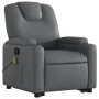 Sillón reclinable de masaje de pie cuero artificial gris by , Armchairs - Ref: Foro24-3204440, Price: 318,25 €, Discount: %