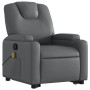 Sillón reclinable de masaje de pie cuero artificial gris by , Armchairs - Ref: Foro24-3204440, Price: 301,97 €, Discount: %