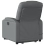 Sillón reclinable de masaje de pie cuero artificial gris by , Armchairs - Ref: Foro24-3204440, Price: 301,97 €, Discount: %