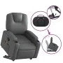 Sillón reclinable de masaje de pie cuero artificial gris by , Armchairs - Ref: Foro24-3204440, Price: 318,25 €, Discount: %