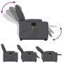 Sillón reclinable de masaje de pie cuero artificial gris by , Armchairs - Ref: Foro24-3204440, Price: 301,97 €, Discount: %
