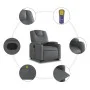 Sillón reclinable de masaje de pie cuero artificial gris by , Armchairs - Ref: Foro24-3204440, Price: 318,25 €, Discount: %