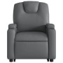 Sillón reclinable de masaje de pie cuero artificial gris by , Armchairs - Ref: Foro24-3204440, Price: 301,97 €, Discount: %