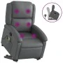 Massage-Fußstütze Relaxsessel aus grauem Kunstleder von , Sessel - Ref: Foro24-3204236, Preis: 286,81 €, Rabatt: %