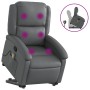 Sillón reclinable de masaje de pie cuero artificial gris de , Sillones - Ref: Foro24-3204236, Precio: 276,06 €, Descuento: %