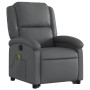 Sillón reclinable de masaje de pie cuero artificial gris de , Sillones - Ref: Foro24-3204236, Precio: 276,06 €, Descuento: %