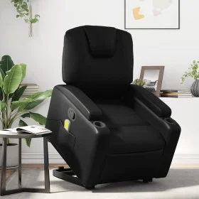 Schwarzes Kunstleder-Massage-Fußsessel von , Sessel - Ref: Foro24-3204437, Preis: 302,84 €, Rabatt: %