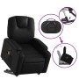 Sillón reclinable de masaje de pie cuero artificial negro by , Armchairs - Ref: Foro24-3204437, Price: 268,84 €, Discount: %