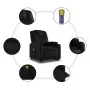 Schwarzes Kunstleder-Massage-Fußsessel von , Sessel - Ref: Foro24-3204437, Preis: 302,84 €, Rabatt: %