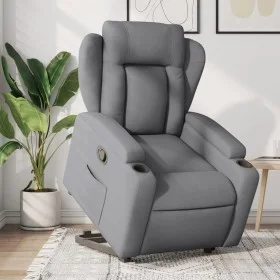 Sillón reclinable elevable de tela gris claro by , Armchairs - Ref: Foro24-3204482, Price: 345,25 €, Discount: %