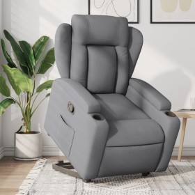 Sillón reclinable elevable de tela gris claro by , Armchairs - Ref: Foro24-3204482, Price: 306,14 €, Discount: %
