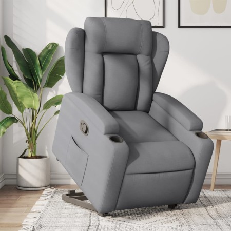Sillón reclinable elevable de tela gris claro by , Armchairs - Ref: Foro24-3204482, Price: 306,14 €, Discount: %