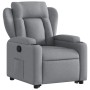 Sillón reclinable elevable de tela gris claro by , Armchairs - Ref: Foro24-3204482, Price: 306,14 €, Discount: %
