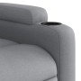 Sillón reclinable elevable de tela gris claro by , Armchairs - Ref: Foro24-3204482, Price: 306,14 €, Discount: %