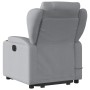 Sillón de masaje reclinable de pie de tela gris claro by , Armchairs - Ref: Foro24-3204494, Price: 321,85 €, Discount: %