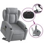 Leicht grauer Stoff-Fußmassagestuhl mit Liegefunktion. von , Sessel - Ref: Foro24-3204494, Preis: 320,78 €, Rabatt: %