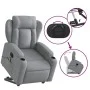 Sillón de masaje reclinable de pie de tela gris claro de , Sillones - Ref: Foro24-3204494, Precio: 344,22 €, Descuento: %