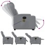 Leicht grauer Stoff-Fußmassagestuhl mit Liegefunktion. von , Sessel - Ref: Foro24-3204494, Preis: 320,78 €, Rabatt: %