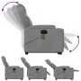 Sillón de masaje reclinable de pie de tela gris claro de , Sillones - Ref: Foro24-3204494, Precio: 344,22 €, Descuento: %