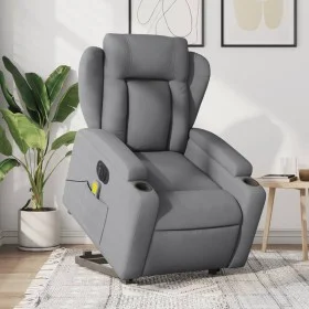 Sillón de masaje eléctrico reclinable elevable tela gris claro by , Armchairs - Ref: Foro24-3204518, Price: 386,98 €, Discoun...