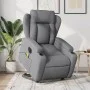 Sillón de masaje eléctrico reclinable elevable tela gris claro by , Armchairs - Ref: Foro24-3204518, Price: 386,98 €, Discoun...