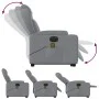 Sillón de masaje eléctrico reclinable elevable tela gris claro by , Armchairs - Ref: Foro24-3204518, Price: 386,98 €, Discoun...