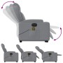 Sillón de masaje eléctrico reclinable elevable tela gris claro by , Armchairs - Ref: Foro24-3204518, Price: 361,78 €, Discoun...