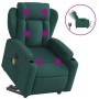 Sillón masaje eléctrico reclinable elevable tela verde oscuro by , Armchairs - Ref: Foro24-3204524, Price: 362,02 €, Discount: %