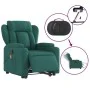 Elektrischer, verstellbarer, aufklappbarer Massagesessel aus dunkelgrünem Stoff. von , Sessel - Ref: Foro24-3204524, Preis: 3...
