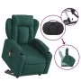 Elektrischer, verstellbarer, aufklappbarer Massagesessel aus dunkelgrünem Stoff. von , Sessel - Ref: Foro24-3204524, Preis: 3...