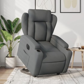 Sillón eléctrico reclinable elevable de tela gris oscuro de , Sillones - Ref: Foro24-3204507, Precio: 349,11 €, Descuento: %