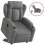 Sillón eléctrico reclinable elevable de tela gris oscuro by , Armchairs - Ref: Foro24-3204507, Price: 349,11 €, Discount: %