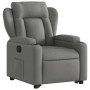 Sillón eléctrico reclinable elevable de tela gris oscuro by , Armchairs - Ref: Foro24-3204507, Price: 349,11 €, Discount: %