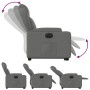Sillón eléctrico reclinable elevable de tela gris oscuro by , Armchairs - Ref: Foro24-3204507, Price: 349,11 €, Discount: %
