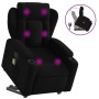 Sillón reclinable de masaje elevable tela negro by , Armchairs - Ref: Foro24-3204496, Price: 299,37 €, Discount: %