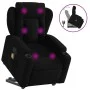 Verstellbarer Massage-Fernsehsessel aus schwarzem Stoff von , Sessel - Ref: Foro24-3204496, Preis: 317,30 €, Rabatt: %