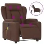 Elektrischer verstellbarer Massagestuhl aus braunem Kunstleder. von , Sessel - Ref: Foro24-3204539, Preis: 286,92 €, Rabatt: %