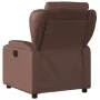 Sillón de masaje reclinable eléctrico cuero sintético marrón by , Armchairs - Ref: Foro24-3204539, Price: 292,19 €, Discount: %