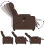 Sillón de masaje reclinable eléctrico cuero sintético marrón by , Armchairs - Ref: Foro24-3204539, Price: 292,19 €, Discount: %