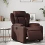 Sillón reclinable eléctrico de cuero sintético marrón by , Armchairs - Ref: Foro24-3204532, Price: 255,19 €, Discount: %