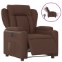 Sillón reclinable eléctrico de cuero sintético marrón by , Armchairs - Ref: Foro24-3204532, Price: 266,70 €, Discount: %