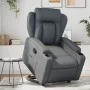 Sillón reclinable elevable cuero artificial gris by , Armchairs - Ref: Foro24-3204547, Price: 284,25 €, Discount: %