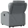 Sillón reclinable elevable cuero artificial gris by , Armchairs - Ref: Foro24-3204547, Price: 284,25 €, Discount: %