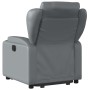 Sillón reclinable elevable cuero artificial gris by , Armchairs - Ref: Foro24-3204547, Price: 273,40 €, Discount: %