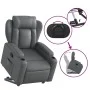 Sillón reclinable elevable cuero artificial gris by , Armchairs - Ref: Foro24-3204547, Price: 284,25 €, Discount: %