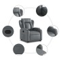 Sillón reclinable elevable cuero artificial gris by , Armchairs - Ref: Foro24-3204547, Price: 273,40 €, Discount: %