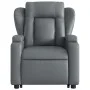 Sillón reclinable elevable cuero artificial gris by , Armchairs - Ref: Foro24-3204547, Price: 284,25 €, Discount: %