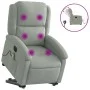 Sillón de masaje reclinable elevable terciopelo gris claro de , Sillones - Ref: Foro24-3204333, Precio: 338,76 €, Descuento: %